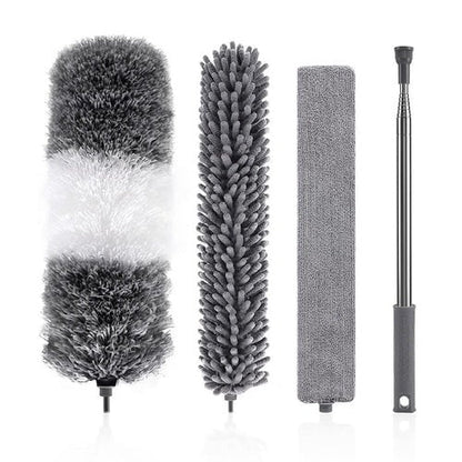 Juego de mopa de microfibra con palo extensible