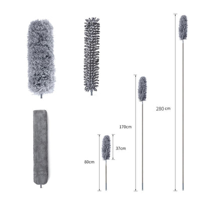 Juego de mopa de microfibra con palo extensible