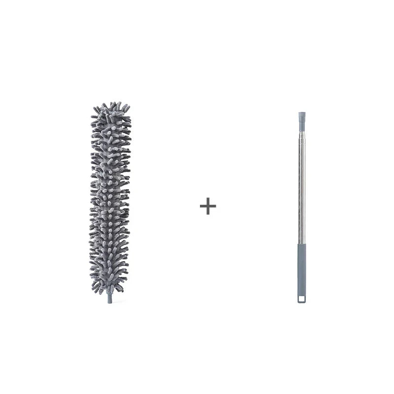 Juego de mopa de microfibra con palo extensible