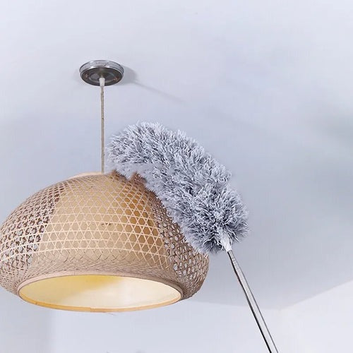 Juego de mopa de microfibra con palo extensible