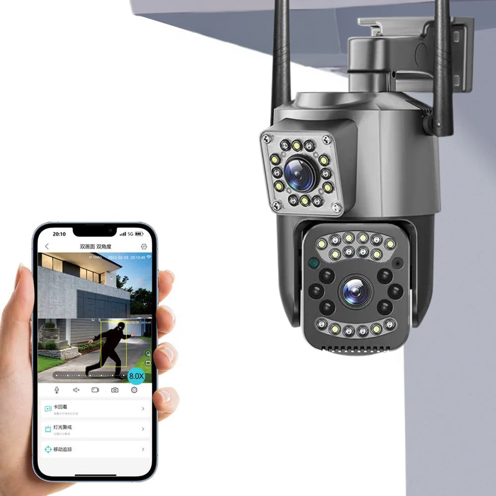 Zoom Guard: Cámara de Seguridad DOBLO LENTE + Memoria ilimitada + envío gratis