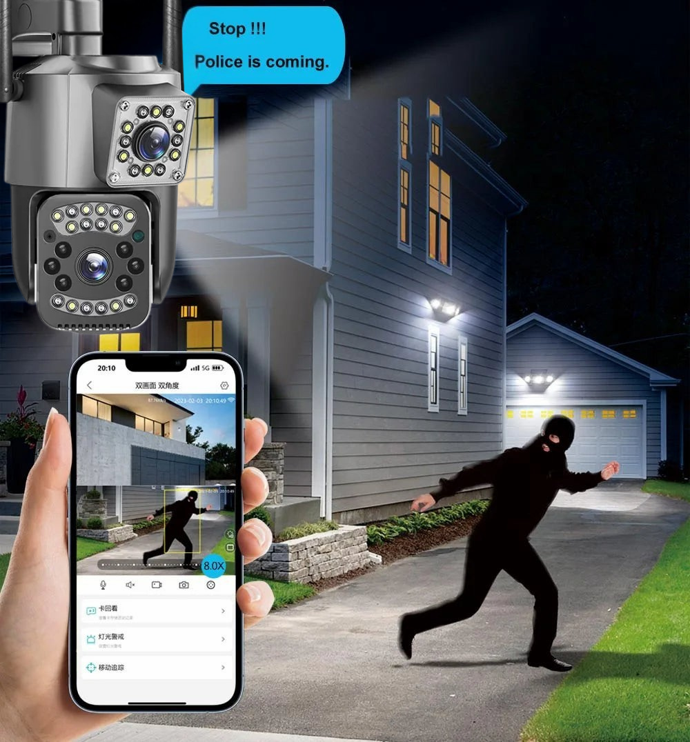 Zoom Guard: Cámara de Seguridad DOBLO LENTE + Memoria ilimitada + envío gratis