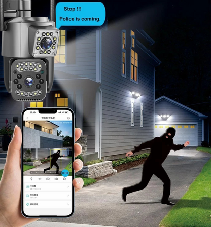 Zoom Guard: Cámara de Seguridad DOBLO LENTE + Memoria ilimitada + envío gratis