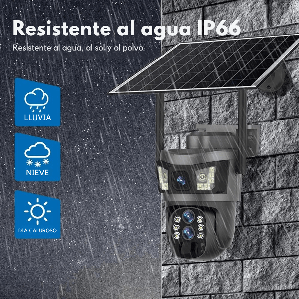 Solar Guard: Cámara de Seguridad - 2 en 1