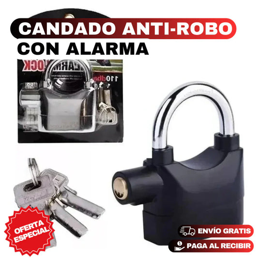 Candado Anti-Robo con Alarma 🔐